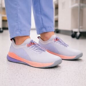 Stylish Women's Sneakers in Lavender and Peach